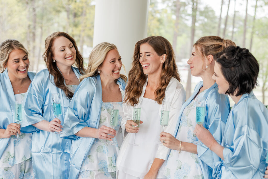 Laughing Bride at Southern Alabama Wedding Venue