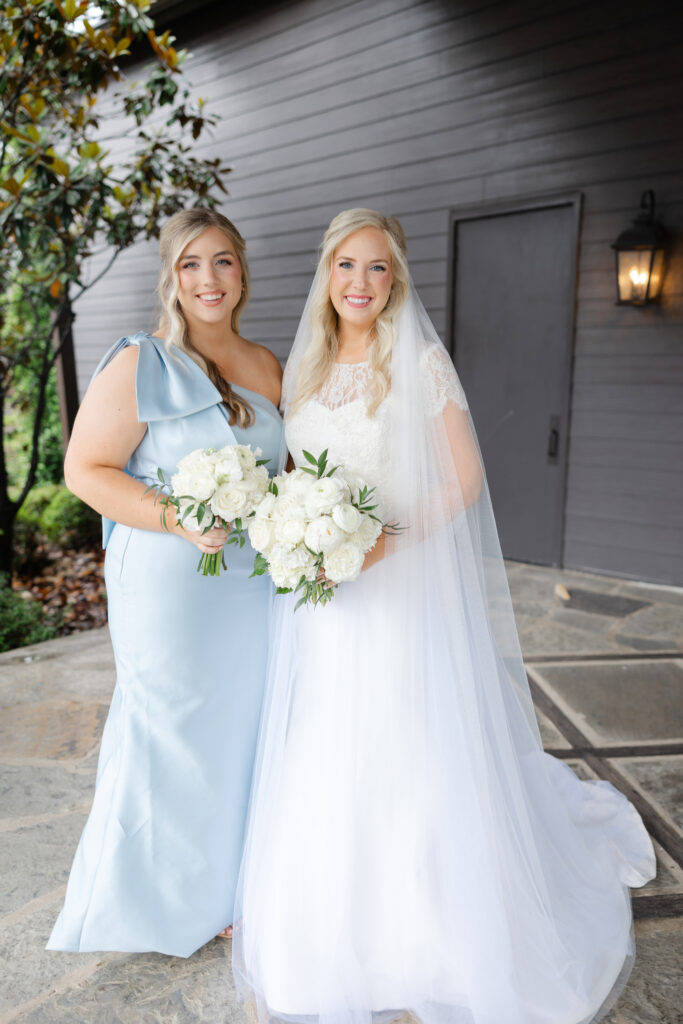 Taylor and Taylor on wedding day