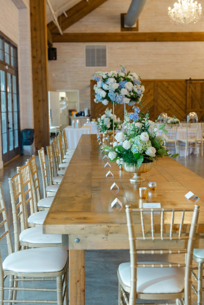 Table decor at Park Crest event wedding