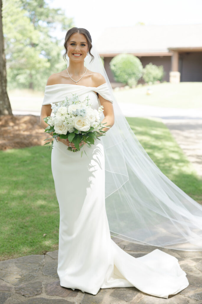 Classic bridal portrait of Brooke at Old Overton Country Club